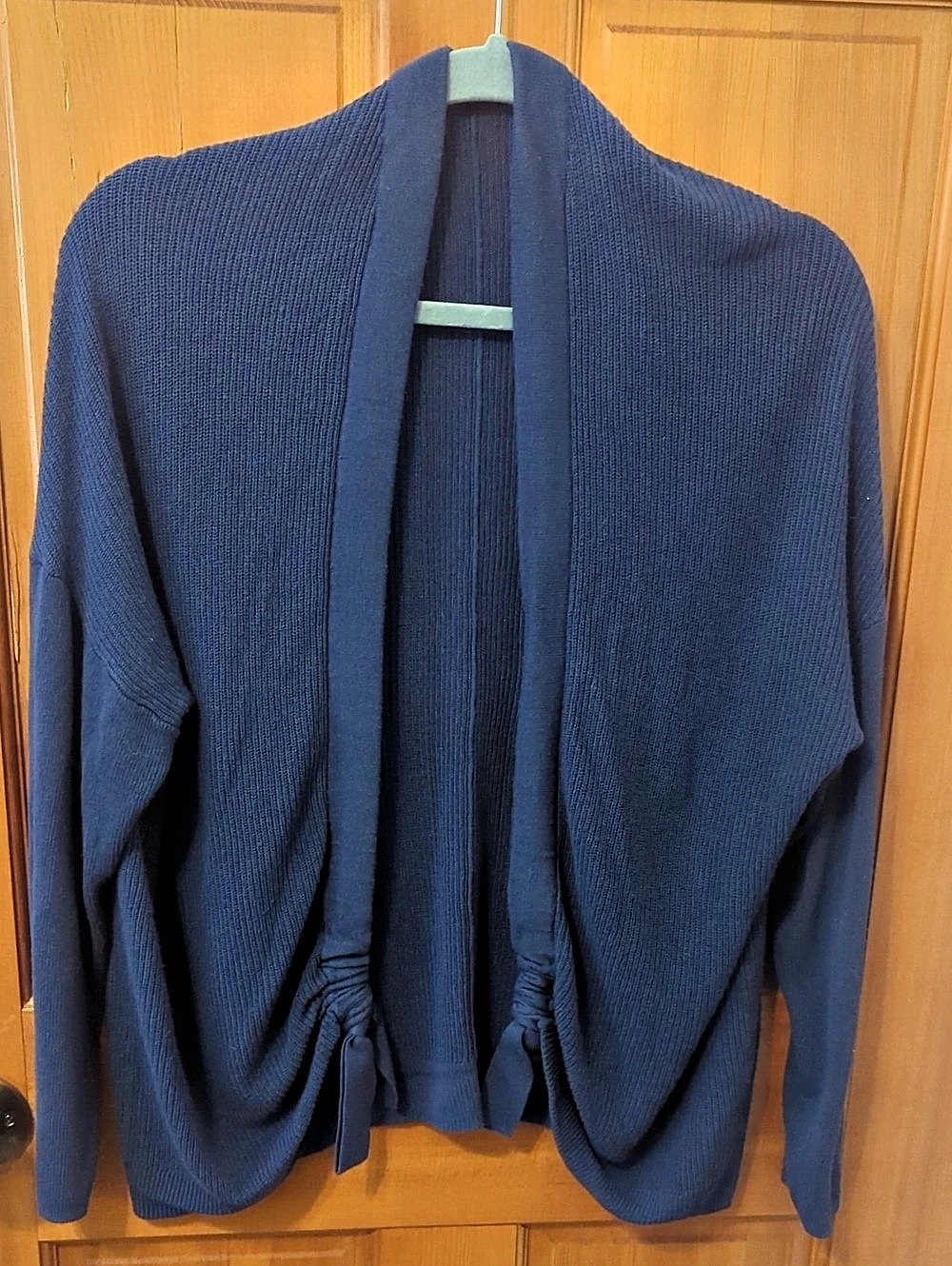 Simply Vera Wang Blue Open Front Cardigan Size XL Like New